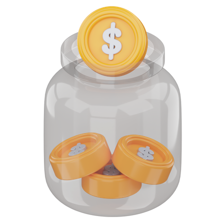 Pote de dinheiro  3D Icon