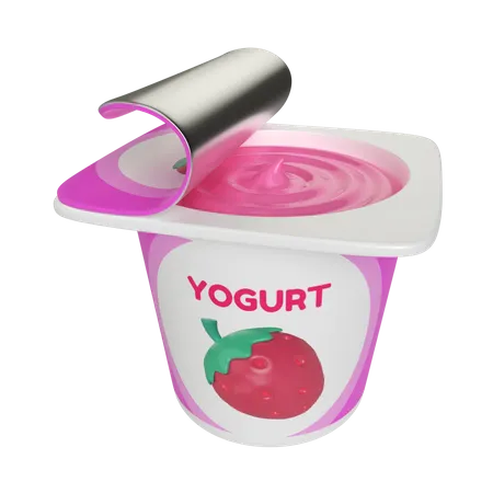 Pote de iogurte  3D Icon