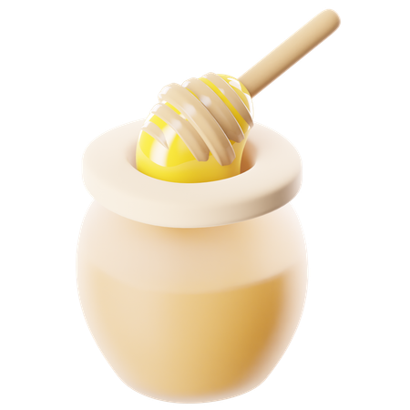 Pote de mel  3D Icon