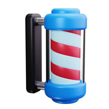 Enseigne de coiffeur  3D Icon