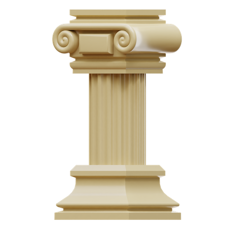 Pôle romain  3D Illustration
