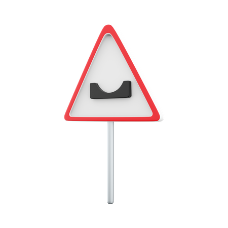 Pothole Sign  3D Icon