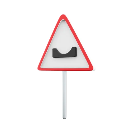 Pothole Sign  3D Icon