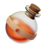 healing potion 3d logo