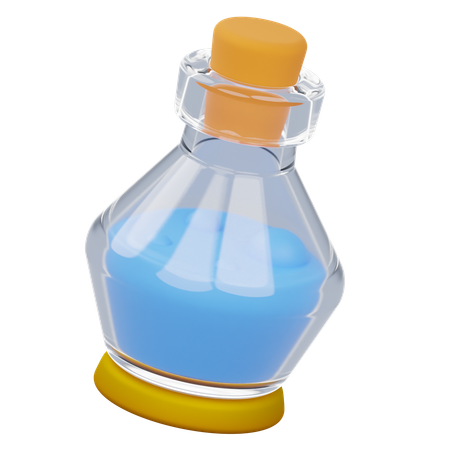 Potion Blue Game  3D Icon