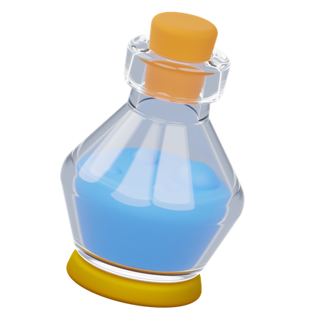 Potion Blue Game  3D Icon