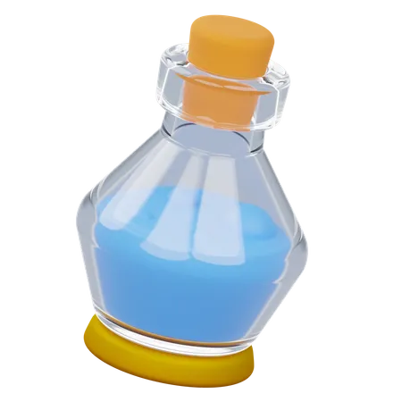 Potion Blue Game  3D Icon