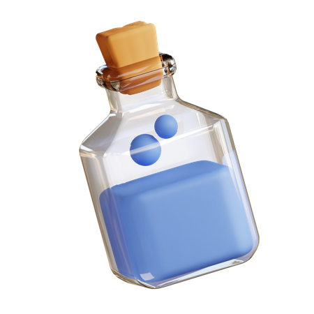 Potion Bottle  3D Illustration