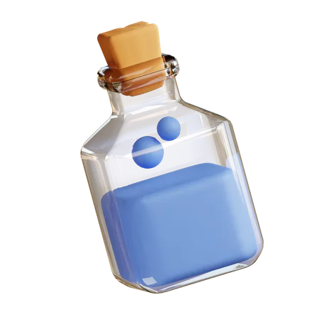 Potion Bottle  3D Illustration