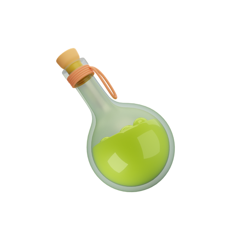 Potion Bottle  3D Illustration