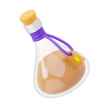 Potion Bottle  3D Illustration