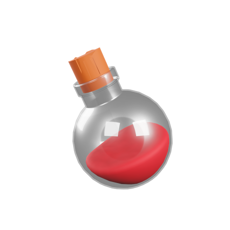 Potion Bottle  3D Illustration