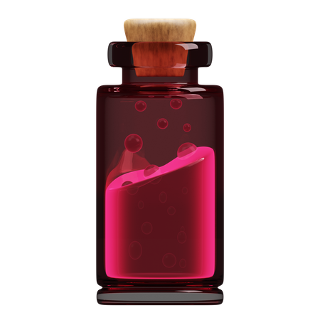 Potion Bottle  3D Illustration