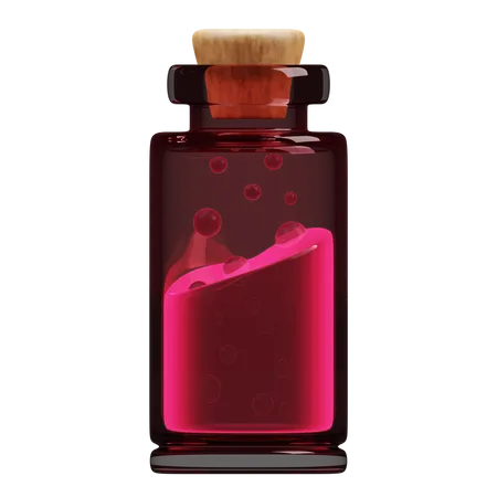 Potion Bottle  3D Illustration