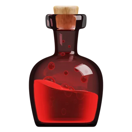 Potion Bottle  3D Illustration