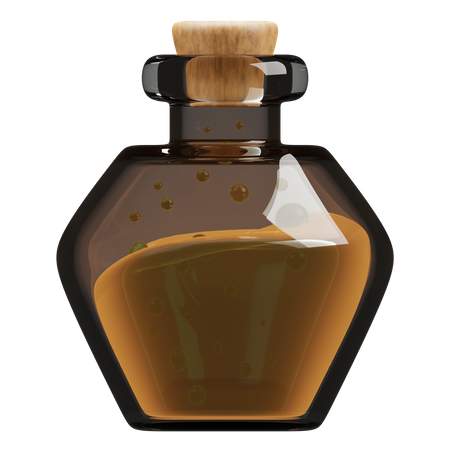 Potion Bottle  3D Illustration