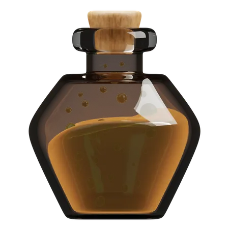 Potion Bottle  3D Illustration