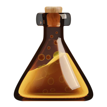 Potion Bottle  3D Illustration