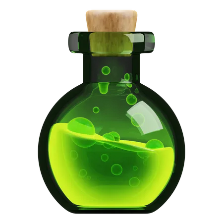 Potion Bottle  3D Illustration