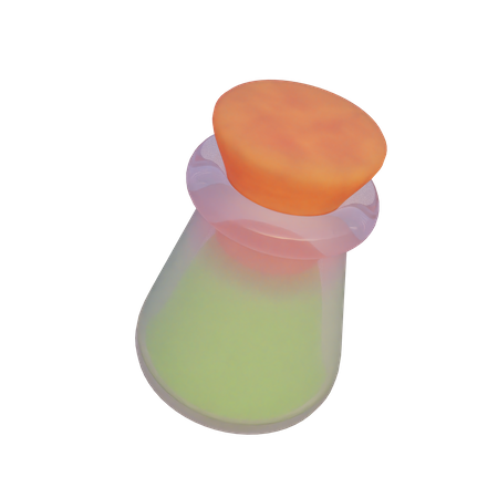 Potion Bottle 3D Illustration