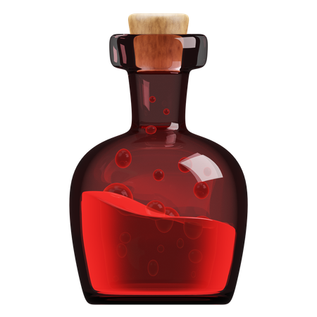 Potion Bottle 3D Illustration