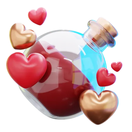 Potion de la Saint-Valentin  3D Icon