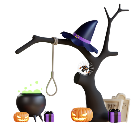 Potion d'Halloween  3D Illustration