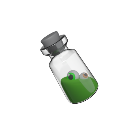 Potion Glass With Eye  3D Icon