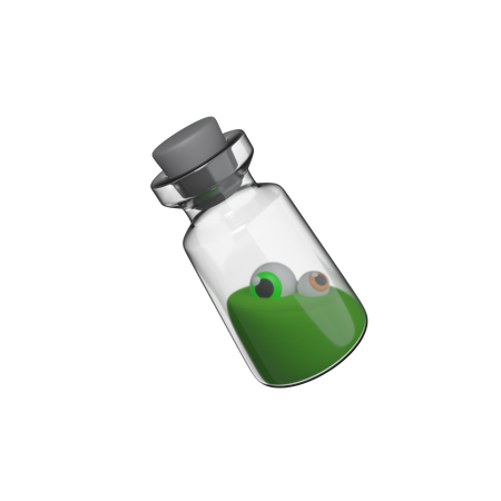 Potion Glass With Eye 3D Icon