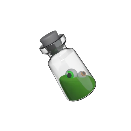 Potion Glass With Eye 3D Icon