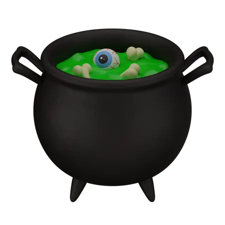 Potion in the cauldron  3D Icon