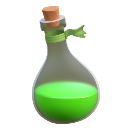 Potion magique en bouteille  3D Icon