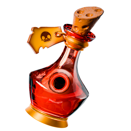 Potion magique rouge  3D Icon