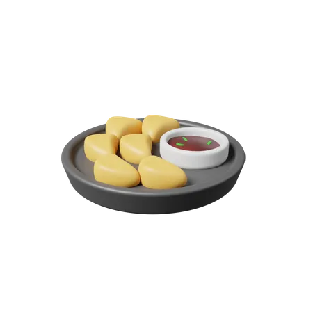 Potstickers 3D Icon