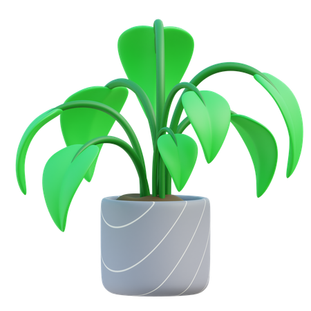 Potted Plant  3D Icon