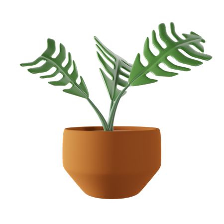 Potted Plant  3D Icon