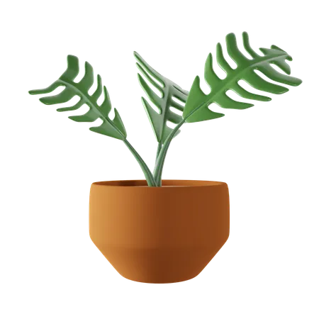 Potted Plant  3D Icon