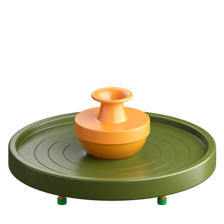 Pottery Wheel  3D Icon