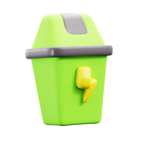 Poubelle  3D Icon