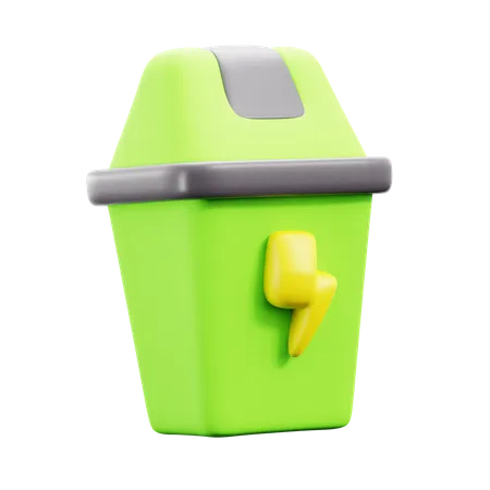 Poubelle  3D Icon