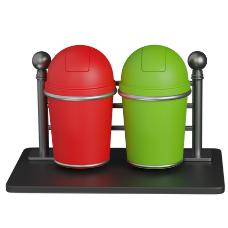 Poubelle  3D Icon