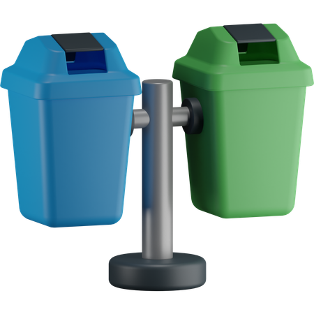 Poubelle  3D Icon