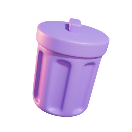 Poubelle  3D Icon