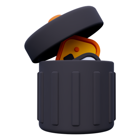 Poubelle  3D Icon