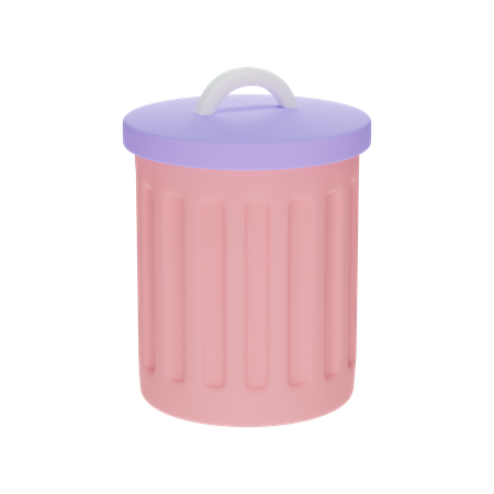 Poubelle  3D Icon