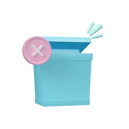 Poubelle  3D Icon