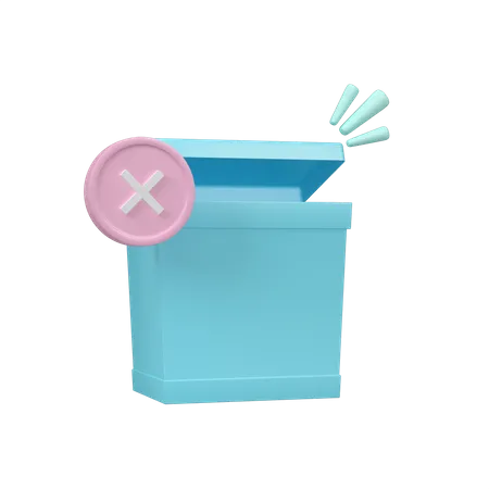 Poubelle  3D Icon