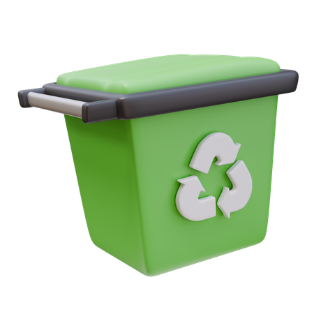 Poubelle de recyclage  3D Icon