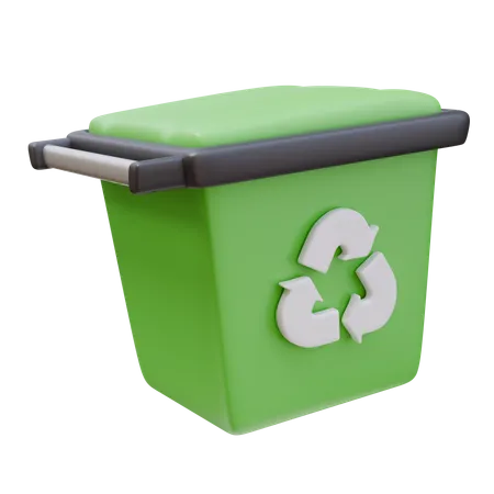 Poubelle de recyclage  3D Icon