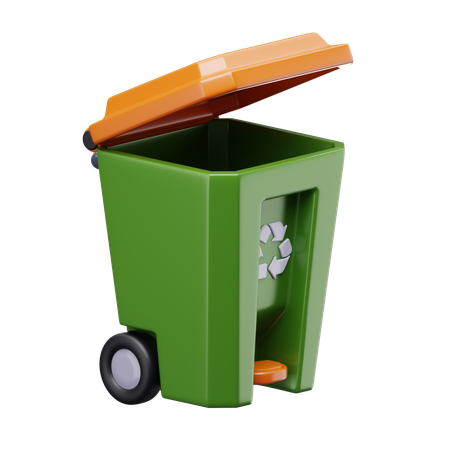 Poubelle de recyclage  3D Icon